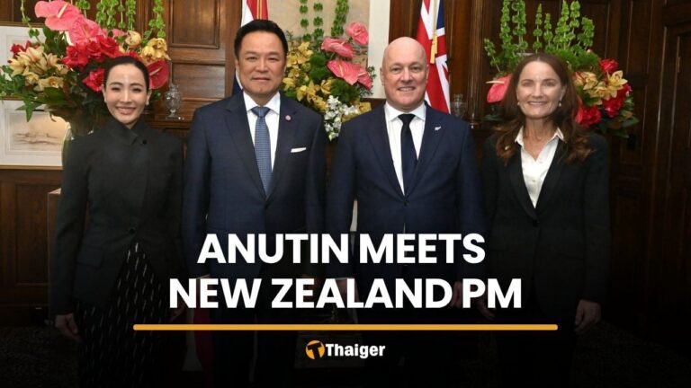 Anutin meets New Zealand PM after traditional Māori welcome