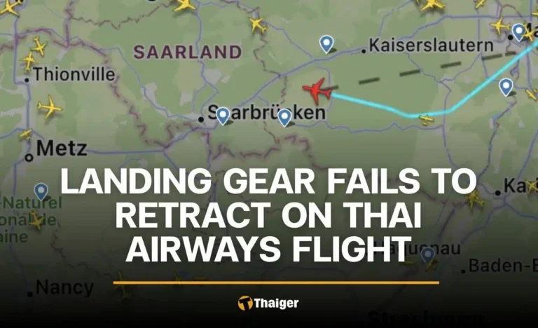 Landing gear fails to retract on Thai Airways flight