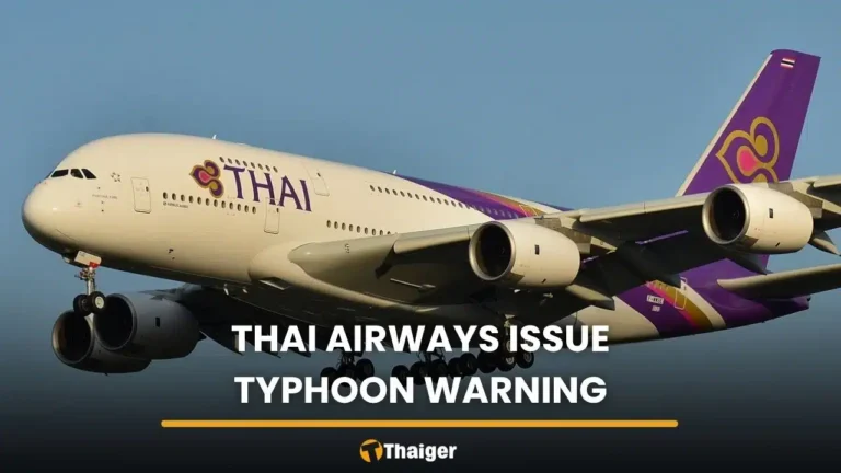 Thai Airways issues advisory as Typhoon Saudel nears Taipei, Shanghai