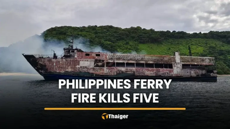 Philippines ferry fire kills five, leaves 86 missing off Palawan
