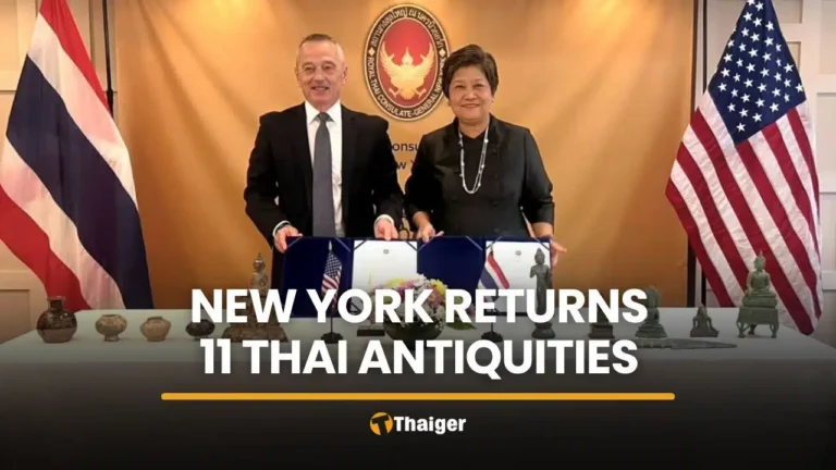 Thailand receives 11 repatriated antiquities from New York