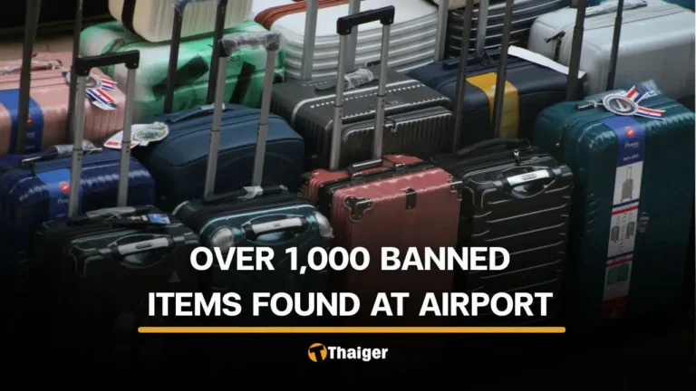 Don Mueang opens 927 checked bags and finds 1,122 banned items