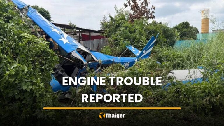 Pattaya plane crash damages scrap business, injures pilot